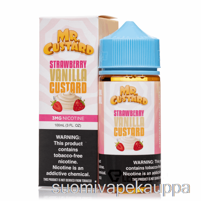 Vape Nesteet Mansikka Vaniljakastike - Mr Vaniljakastike - 100ml 0mg